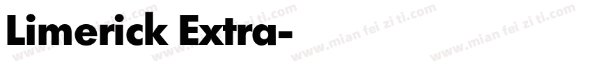 Limerick Extra字体转换